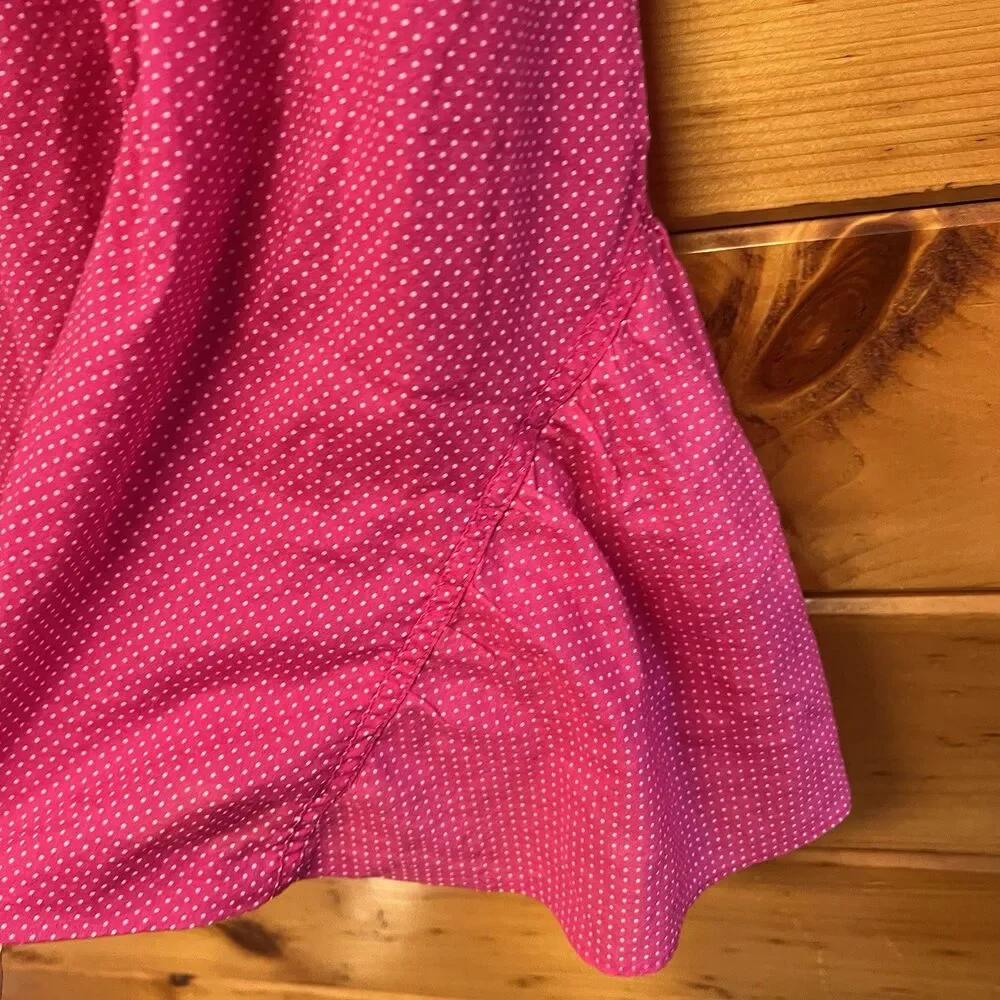 Vintage Y2K American Eagle Sun Dress Pink With White Polka Dots, Womens Size 12 - Picture 2 of 6